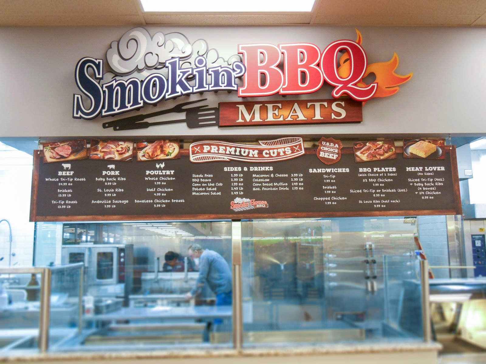Jons Fresh Marketplace Photo - Smoked Meats BBQ Signage